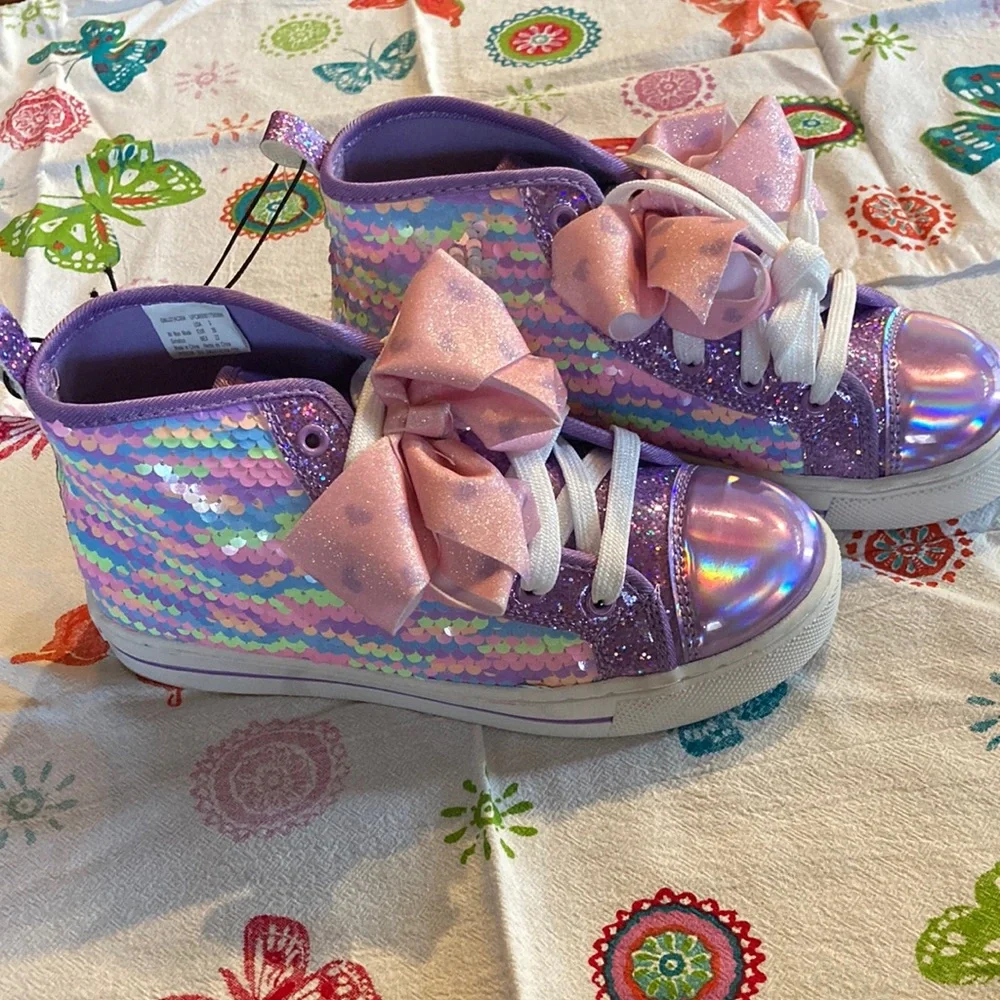 NWT - JoJo Siwa High Top Sneakers (Size 3) - Picture 1 of 5